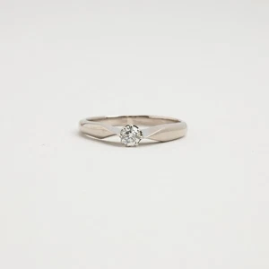 Ring mit Diamant (0,12 ct) in 14K Weißgold Gr. 5 | Echt echt echt - Bild 1 von 5