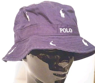 Polo Ralph Lauren Azul Marino Todo Polo Logo Sombrero Cubo S/M  Foto 1 de 4