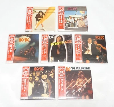 AC/DC - мини LP CD 7 названий набор 76-79 Cmplt Bon Scott эпохи бумаги рукав Obi Японии - Изображение 1 из 4