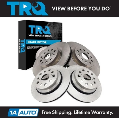Juego de rotores de freno delanteros y traseros TRQ para Lexus LS460 2007-2017 Foto 1 de 4