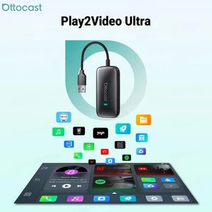 OTTOCAST Play2Video Ultra AI Box DAZN IPTV APP HUB Wireless CarPlay Android Auto - Bild 1 von 11