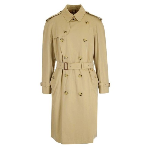 Burberry Kensington trench lungo con cintura miele 8045858 43776415
