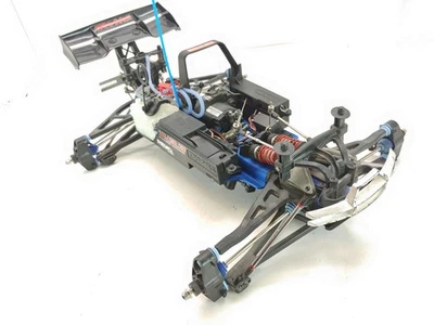 Vintage Traxxas Revo 3.3 1/8 Nitro Monster Truck 4x4 Roller Slider Chassis Used - Image 1 of 4
