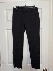 White House Black Market WHBM Pants Trousers Jacquard Slim Ankle - Picture 1 of 7