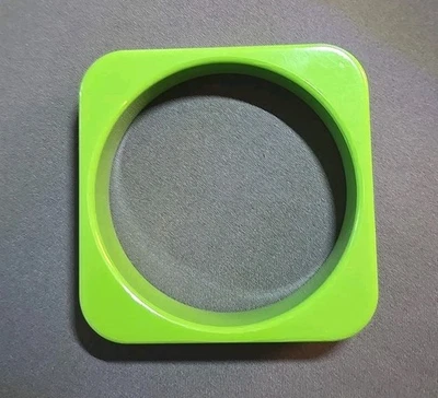 BRAZALETE LUCITE PLÁSTICO DURO VERDE 1/2" ANCHO GRUESO Foto 1 de 4