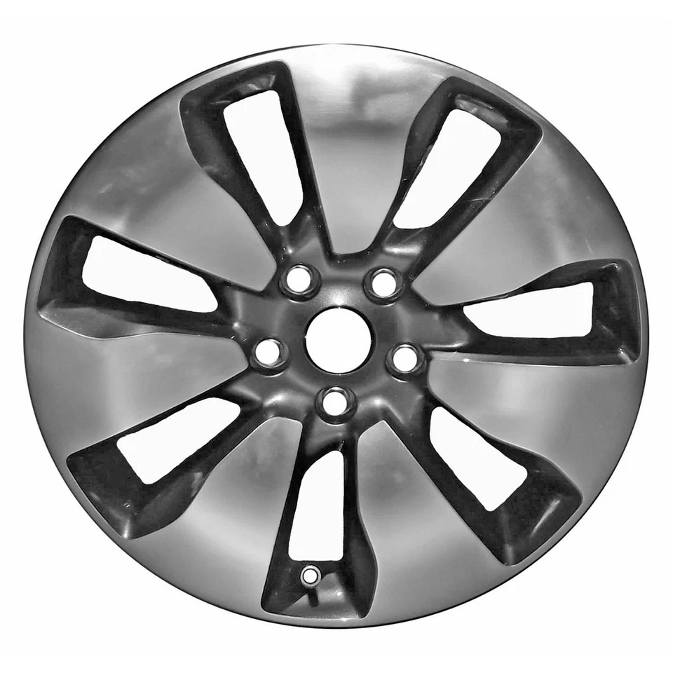 18x7.5 7 Slot Alloy Wheel Polished and Painted Sparkle Graphite Metallic 02595 - Image 1 of 1