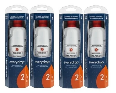 4 PACK ΕDR2RXD1 Refrigerator Wate Filter 2 Replacement - Image 1 of 4
