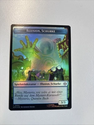 Token Illusion, Spinne Magic The Gathering T0002/0003 Foil SPM  - Bild 1 von 4