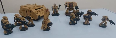 Warhammer 40k Space Marines Dreadnought, Rhino, Devastators, Captain, Chaplain - Image 1 of 4