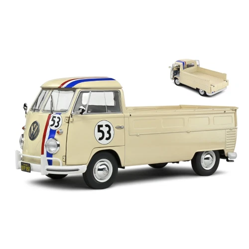 SOLIDO 1806708 VOLKSWAGEN T1b PICK-UP N 53 (HERBIE) 1950 SOLIDO 1/18