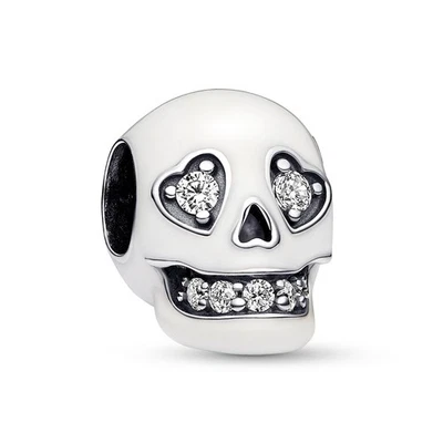 PANDORA Schmuck Bead-Charm Silber Leuchtender Totenkopf 792811C01 - Bild 1 von 4