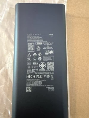 Nuevo cargador adaptador de CA Alienware GaN 360 W OEM para Dell HA360PM230 DP/N 0NN34T Foto 1 de 4