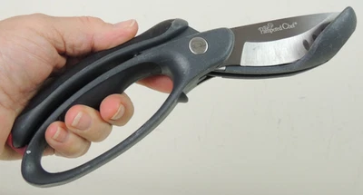 Pampered Chef Salad Chopper Scissors Gray/Black 8.75” Item #2582 Chopping Meats - Image 1 of 4
