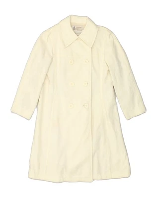 LONDON FOG Womens Double Breasted Coat UK 12 Medium Beige Polyester AQ25 - Image 1 of 4