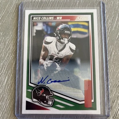 2025 Score - Nico Collins #39 Signatures (AU) - Image 1 of 2