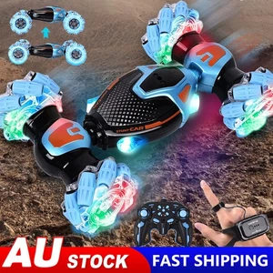 2.4G 4WD RC Stunt Car Double-Sided Gesture Sensing LED Off-road Twist Car Gifts - Picture 1 of 15