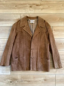 Giacca di pelle vintage Smith & Chandler Yellowstone Montana grande/XL tasca giogo - Foto 1 di 17