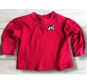 Vintage Little Big Dogs Baby Kleinkind rotes Shirt Gr. 12-18M - Bild 1 von 4
