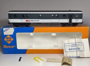 ROCO 44334 Swiss SBB CFF FFS Express Baggage Coach Green & Grey Ep IV - HO Scale - Picture 1 of 16