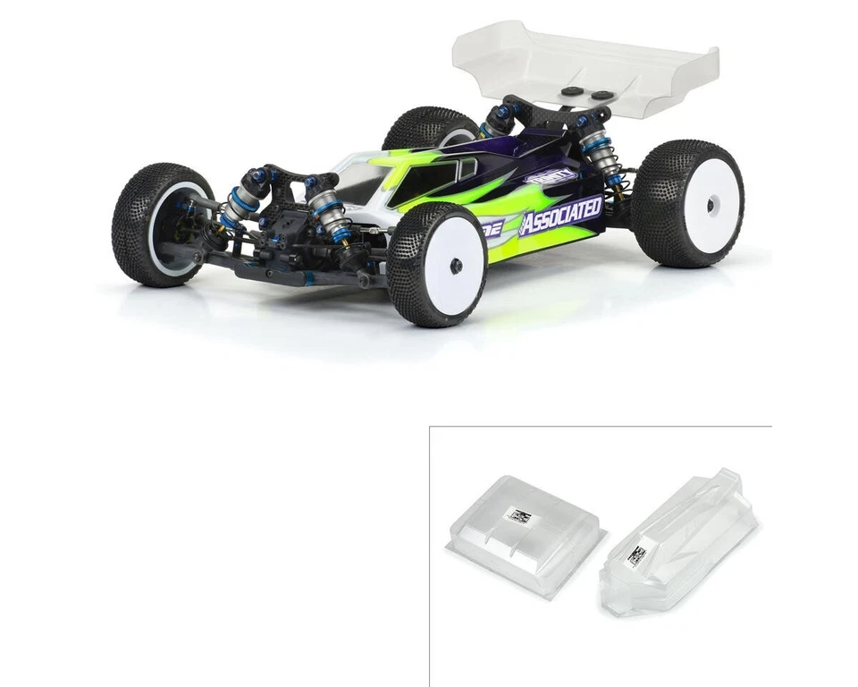 Pro-Line Associated RC10 B74.2 Sector 1/10 4WD Buggy Body (Clear) PRO3629-25 - Image 1 of 1