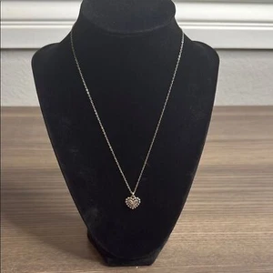 Brighton Be Mine Love Silver Heart Pendant Necklace - Picture 1 of 4