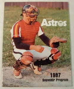 AUBURN HOUSTON ASTROS 1987 BASEBALL PROGRAM ROSTER - Picture 1 of 4