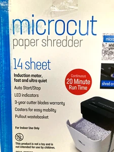 Trituradora de papel microcortada Royal Shredder, 14 hojas, negro/blanco - Imagen 1 de 5