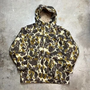 Vintage 80s Duck Camo hoodie field jacket insulated gamehide size large - Picture 1 of 5