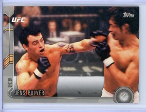 JENS PULVER - 2015 Topps UFC Chronicles SILVER parallel insert card