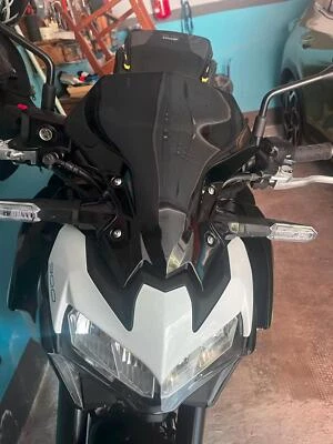 Motorcycle Black  Windscreen Windshield Screen - Kawasaki Z900 Z650 2020-2025 - Image 1 of 4