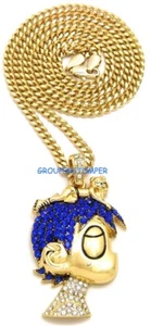 Luv Uzi Petite Collier Neuf Strass Pendentif Avec 61cm Chaîne Vert Lil - Picture 1 of 41