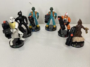 Lot of 6 STAR WARS 2005 HASBRO LFL GAME FIGURES - LAUNCHES - SAGA LEGENDS - Picture 1 of 10