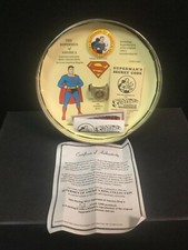 SUPERMAN Supermen Of America STERLING SILVER RING With Pinback Button 52/2000 RA