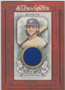 Mini reliquia enmarcada Topps Allen & Ginter 2022 Bo Bichette Blue Jays - Imagen 1 de 2