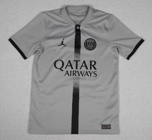 JORDAN Paris Saint-Germain 22-23 BOYS Grey Soccer Football Jersey Medium (15X22) - Picture 1 of 11
