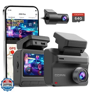 DDPAI Dash Cam vorne und hinten, 4K+1080P Dash Camera für Autos, Z50 Pro Dual Da - Bild 1 von 5