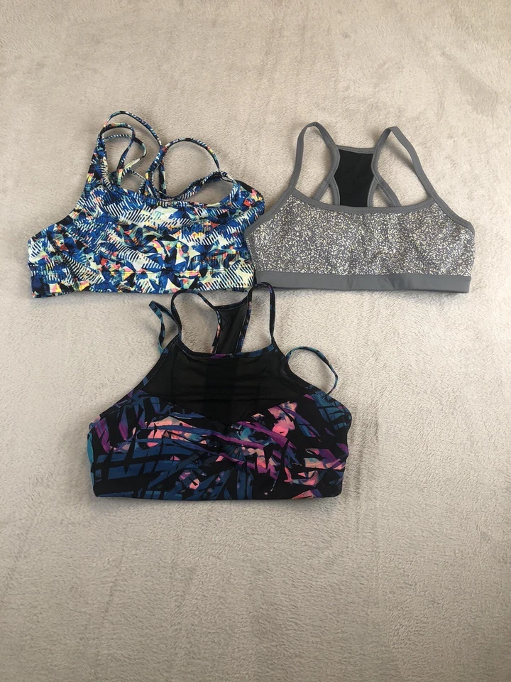 Lote de 3 sujetadores deportivos Gap Fit bajo impacto pequeños Foto 1 de 4