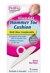 2-Pedifix Hammer Toe Cushion New in Package Set of 2 Visco-gel Softens & Soothes - Picture 1 of 1
