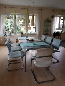 Now by Hülsta Designertisch mit Glastischplatte, Neupreis 2000€ - Bild 1 von 2
