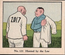 1937 R41 Walter Johnson Dick Tracy Caramels #121 Hunted by the Law B164