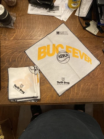 Pittsburgh Pirates Buc Fever Thrift Drug Towel KDKA Giveaway SGA LOT OF 9 Cover