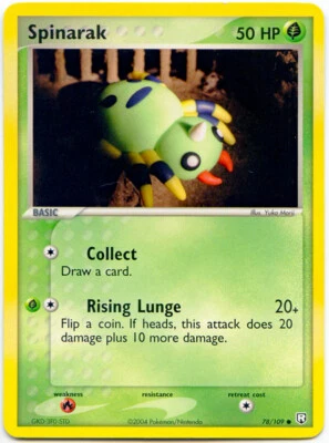 Spinarak 78/109 Non Holo Common EX Team Rocket Returns NM With eBay Tracking - Image 1 of 3