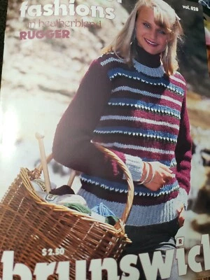 Brunswick  Vintage Knitting Book 828 Outdoor Fashions Rugger  - Image 1 of 4