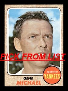 1968 Topps 243-576 VG-EX Pick From List All PICTURED