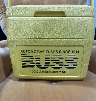 De colección Coleman Buss Automotriz Fusibles Publicidad Aislado Almuerzo Enfriador #5272 EE. UU. Foto 1 de 4