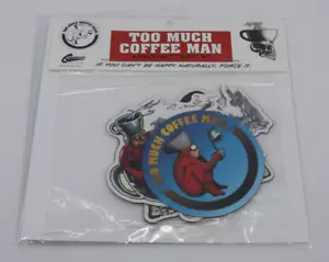Too Much Coffee Man Sealed Magnet Set #1 Adhesive Comics Graphitti Designs 1997 - Picture 1 of 9