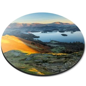 Round Mouse Mat - Derwentwater in the Lake District #44873 - Afbeelding 1 van 8
