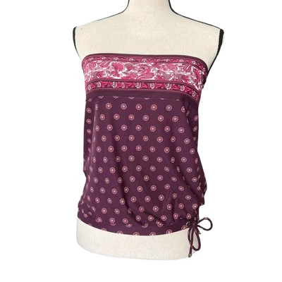 Traje de baño MICHAEL KORS Paisley rojo rosa Top Tankini Talla S Crucero Vacaciones NUEVO Foto 1 de 4