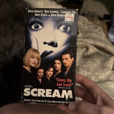 Scream VHS Tape Wes Craven Horror Slasher, Vintage 1996, Dimension Home Video Foto 1 de 4