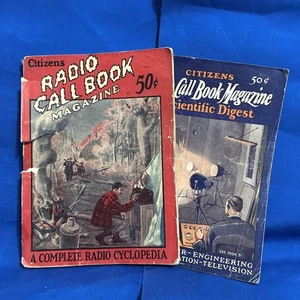 (2) 1921 i 1929 Radio obywatelskie Call Book Magazyny Scientific Digest - Zdjęcie 1 z 20